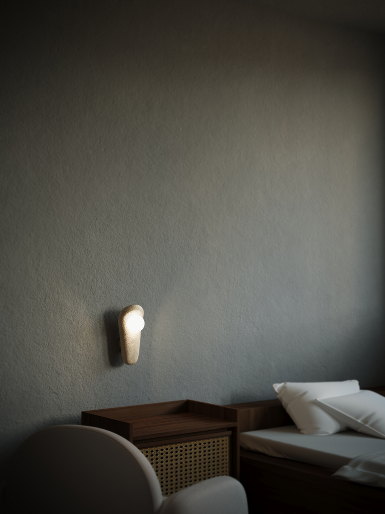 Small Clay Wall Sconce (one light) - Zakohani collection